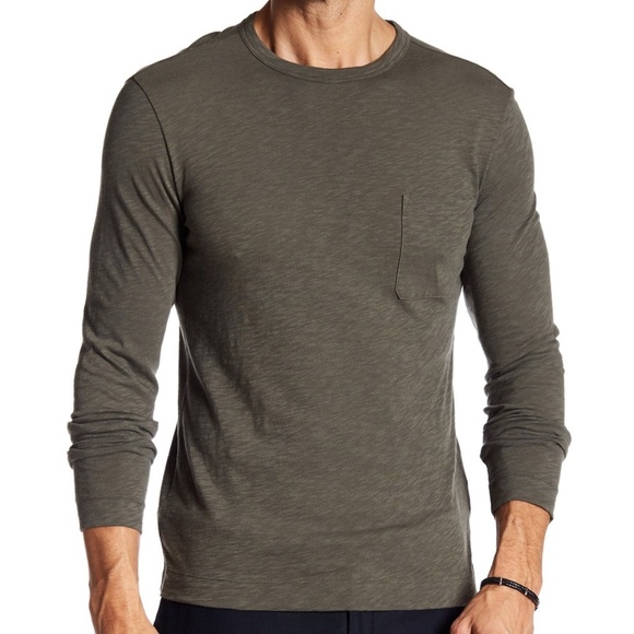 Men's Theory Gaskell L/S Pocket Tee - Picture 1 of 7